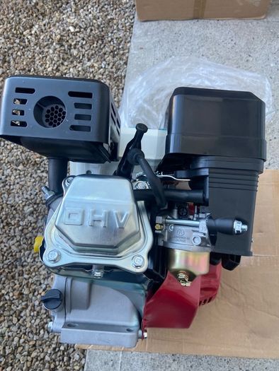 Gasoline micro engine 4KW four-stroke small power accessories 196CC flat key shaft engine OHV structure