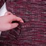 Marks & Spencer Pink Red Textured Tweed Button-Up Tailored Slim Fit Blazer 10UK/38EU Image 5