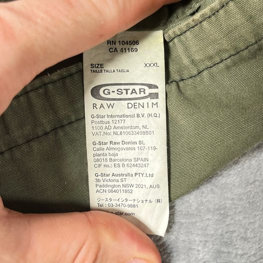G-Star RAW Originals Delta Overshirt Olive Green Cargo Jacket XXXL