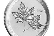 2022 Canada 10 Dollars 2 oz Silver Coin TWIN MAPLE LEAF BU (In Capsule)