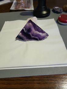 Fluorite black rose uv reactive