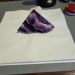 Fluorite black rose uv reactive