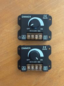 12V/24V DC 30A LED PWM Dimmer Controller ON/Off Switch with Shell for Single Color 5050 3538 5630LED Strip Lights Ribbon