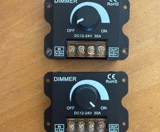 12V/24V DC 30A LED PWM Dimmer Controller ON/Off Switch with Shell for Single Color 5050 3538 5630LED Strip Lights Ribbon