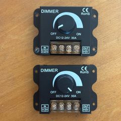 12V/24V DC 30A LED PWM Dimmer Controller ON/Off Switch with Shell for Single Color 5050 3538 5630LED Strip Lights Ribbon