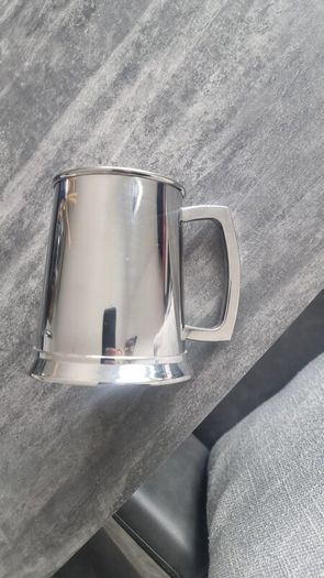 Stainless steel tankard from Martin Gear Jewellers Dublin