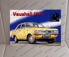 Vauxhall Viva classic car tin metal sign