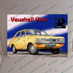 Vauxhall Viva classic car tin metal sign