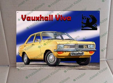 Vauxhall Viva classic car tin metal sign