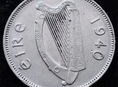 [#243] - Ireland 1940 | Irish 6d | Six Pence | Wolfhound