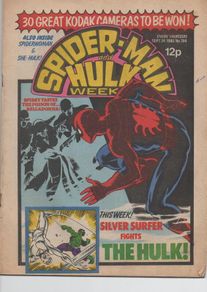 Spider-man And Hulk Weekly #394 (24th Sept 1980) Marvel Uk Comic