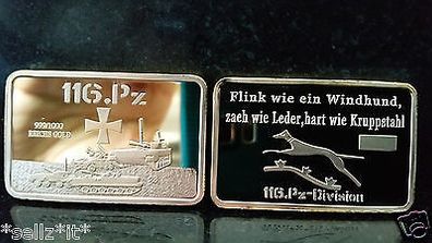 WW2 Ingot - 116th Panzer Tank Division