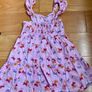 Girl Cotton Summer Dress with open back (2-3Y) Image 2