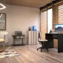 Inari Computer Desk with 1 drawer, Home Office table, 50 x 90 x 73 cm, Dark Grey Image 2