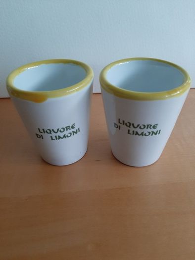 Limoncello ceramic cups