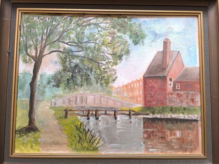 Old Oil Painting  17/21in