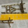 Vintage Faux Bamboo easels with textured gold finish Image 6