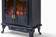 Wingham Log Effect Stove Fire with Realistic LED Flame Effect, Adjustable Thermostat, 2000W (FREE POSTAGE)