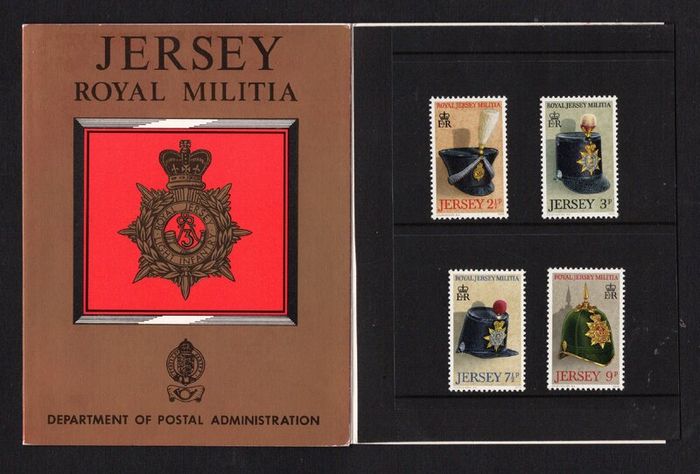 1972 Jersey Royal Jersey Militia (1st Series) Commemorative Stamps Presentation Pack