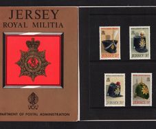 1972 Jersey Royal Jersey Militia (1st Series) Commemorative Stamps Presentation Pack