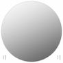 Frameless Mirror Round 90 cm Glass Image 3