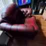 Leather Chesterfield 3 piece suite ( 3-2-1 with sprung pullout bed) Image 2