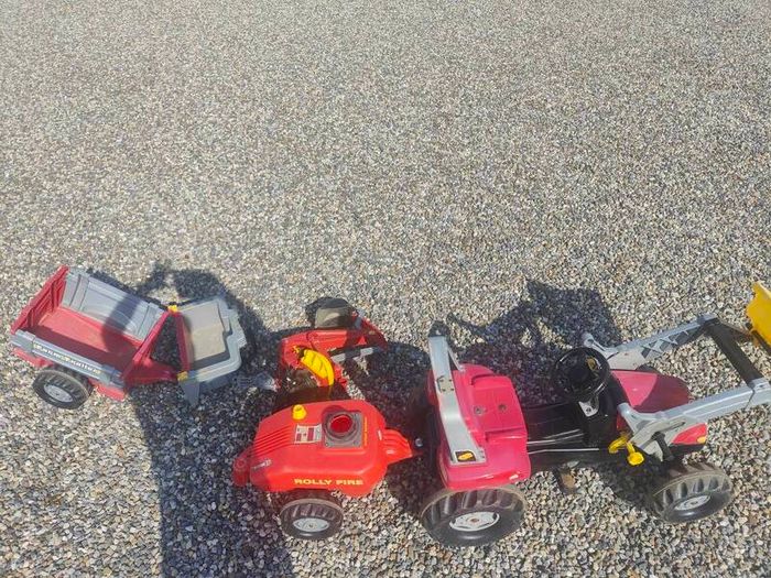Massey Ferguson Kids tractor (rolly toys) with attachments