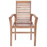 Stacking Dining Chairs 6 pcs Solid Teak Wood Image 3
