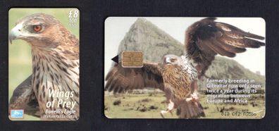 2000 Gibraltar 100 unit Bonelli's Eagle (Siemens - S5 (Module 33)) Phonecard