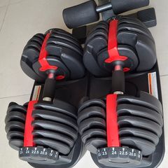 Adjustable Dumbells 24kg and bench
