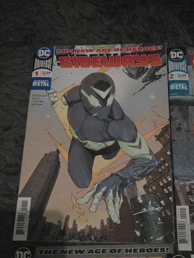 Sideways DC Metal Comics