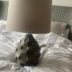 grey bedside lamps