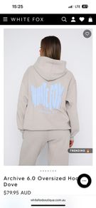 White Fox Hoodie M/L
