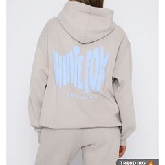 White Fox Hoodie M/L