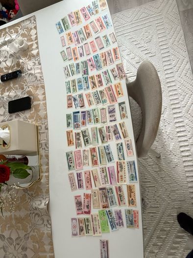 101 PCS Food Coupon, China Different Real Food Banknotes, Mix Grade Lot Chinese Old Rice Bill Meat Banknote Stamp, Rare 1965-1991