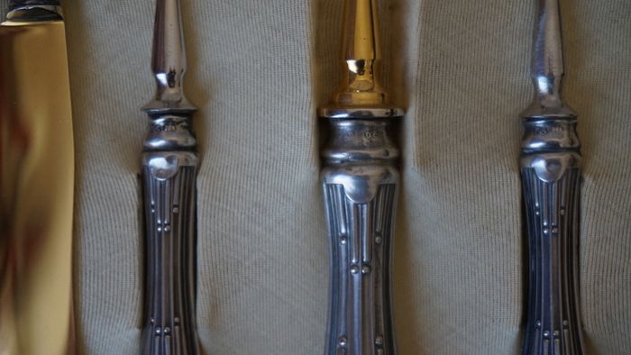 Cake server, Couvert (1) - .800 silver - Italy