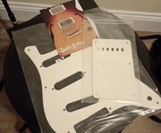 8 hole Stratocaster pickguard and matching backplate