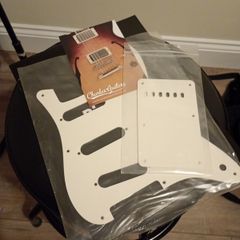 8 hole Stratocaster pickguard and matching backplate