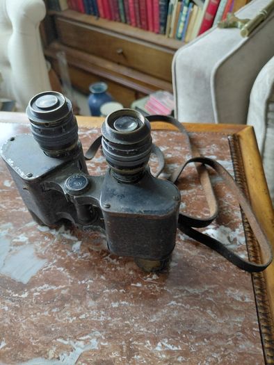 Vintage military field binoculars