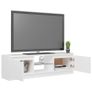 NEW SALE | TV Cabinet with LED Lights White 120x30x35.5 cm Image 4