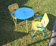 Minion table and chairs