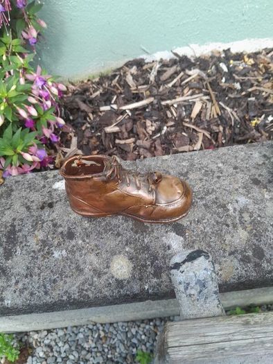 old child copper shoe