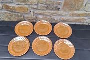 6 vintage fire king sides plates postage possible