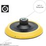 Glass Polish GP12611 Hook and Loop Rotary Backing Pad with 5/8''-11 Thread Sanding Polishing Backer/Diameter 5 inch Image 4