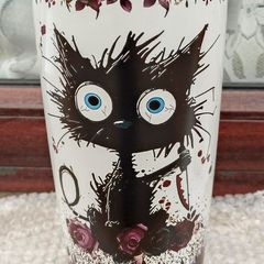 Fancy 20 Oz Drinks Flask/tumbler (brand New).