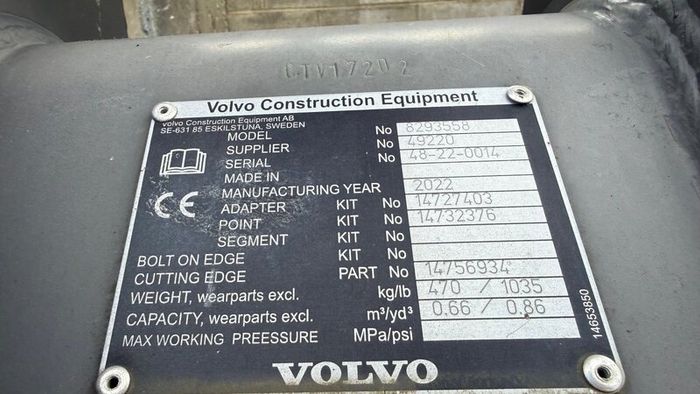 Volvo Digging Bucket - 0.66m3