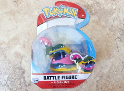 Pokemon Alolan Muk Articulated Battle Figure 8 cm / 3 inch - Wicked Cool Toys 2018