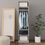 Wardrobe Concrete Grey 50x50x200 cm Chipboard Image 6
