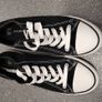 Black Canvas Low Trainers size 8 Image 8