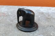 hand carved wooden elephant